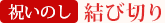 祝いのし 結び切り(10本)
