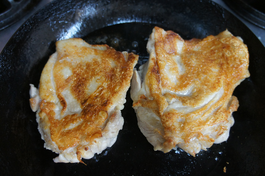 鶏もも肉の梅ジャム煮