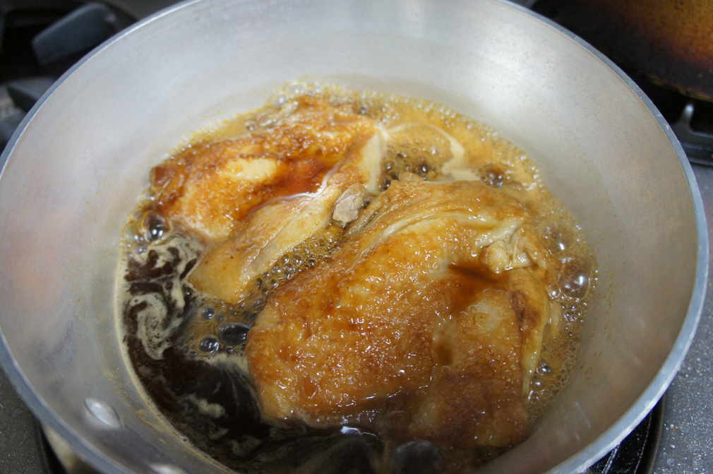鶏もも肉の梅ジャム煮